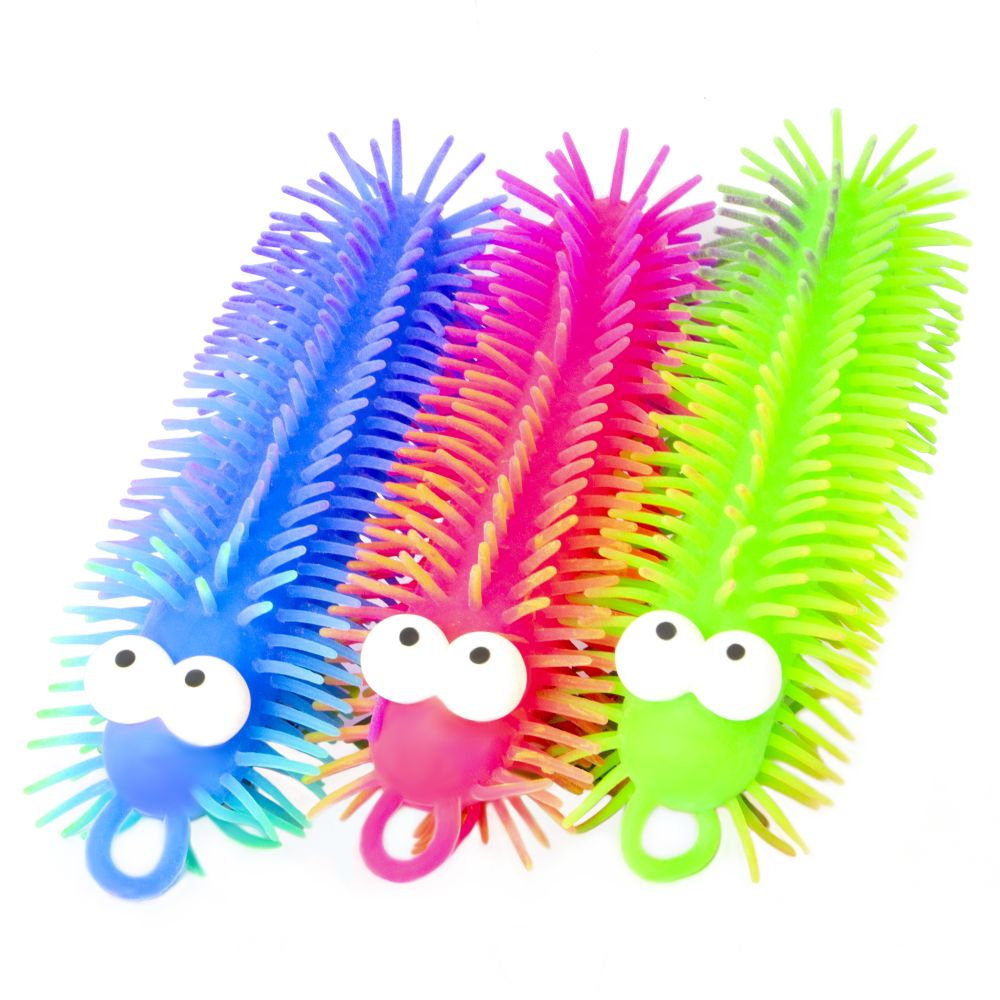 Large Puffer Caterpillar Sensory Fidget Toy - Assorted Colors