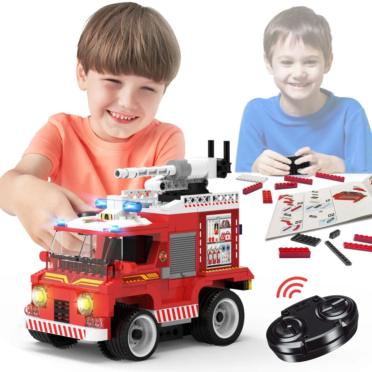 Wise Block Firetruck | Buildable Rescue Vehicle for Kids