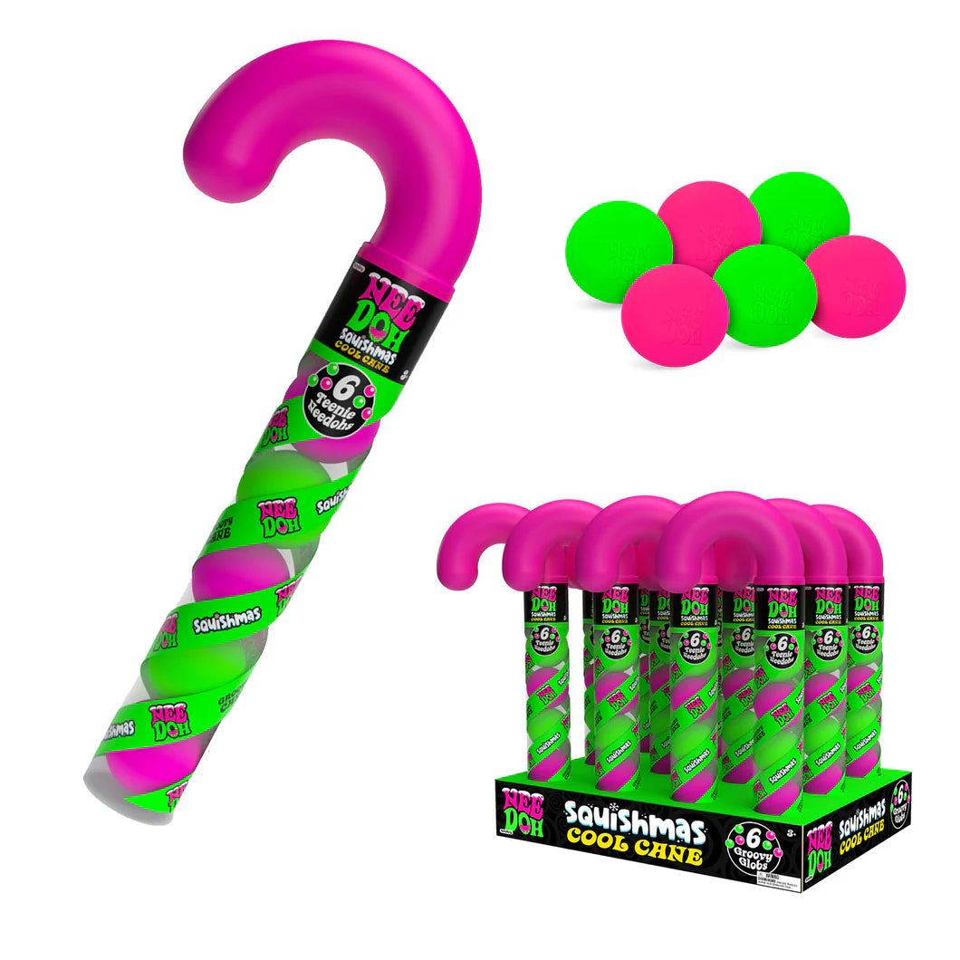 NeeDoh Cool Cane – Sensory Squishy Toy Holiday Pack