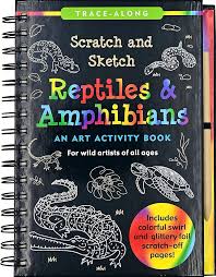 Scratch & Sketch Reptiles | Foil Art Book for Kids
