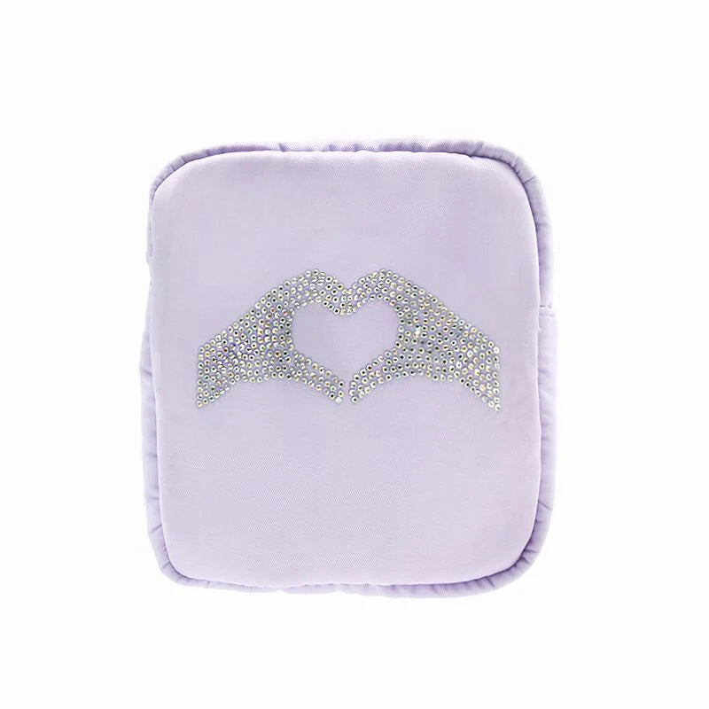 Heart Hands Rhinestone Bag