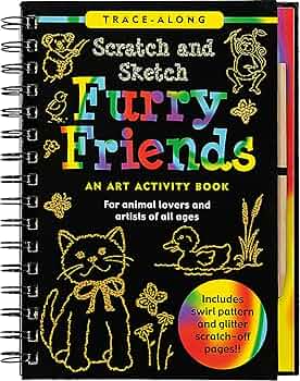 Scratch & Sketch Furry Friends (Trace-Along): An Art Activity Book