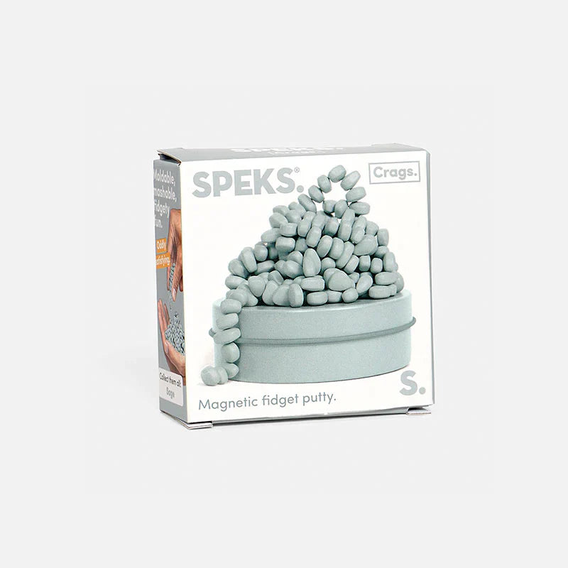 Speks Mini Neutral Crags Sage – Magnetic Fidget Pebbles