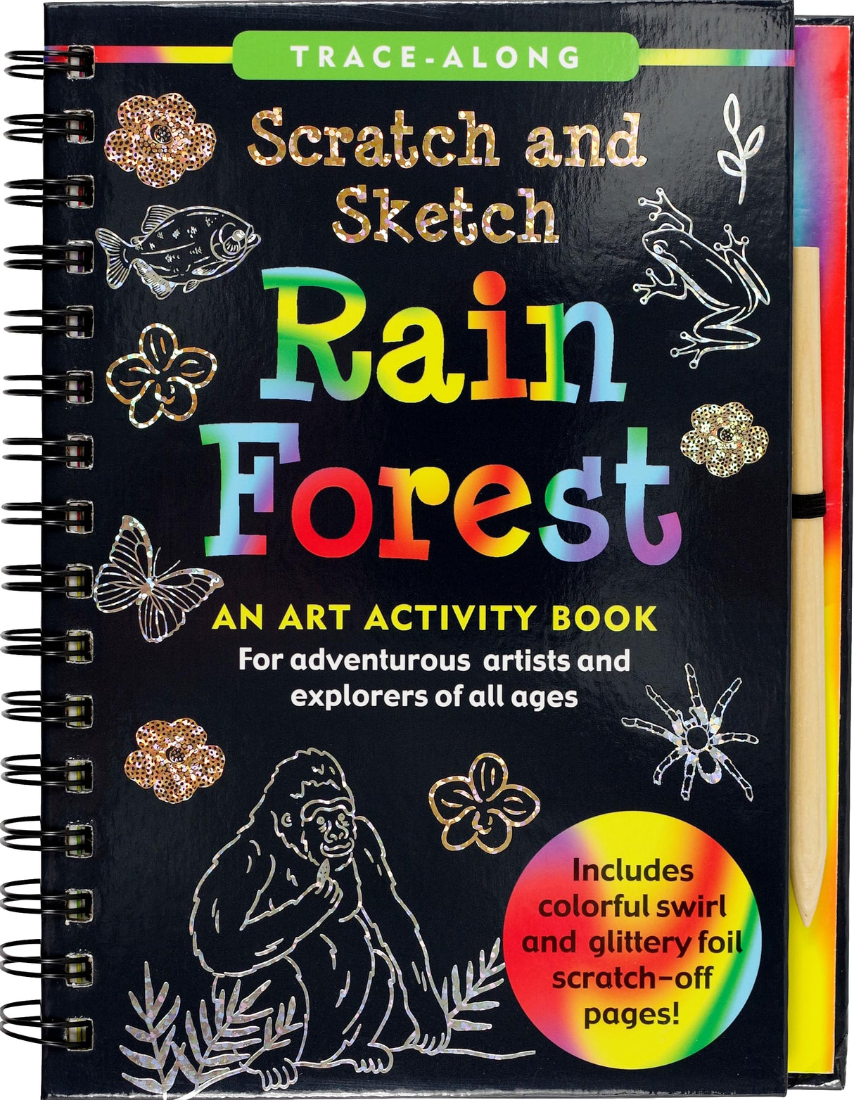 Scratch & Sketch Rain Forest (Trace-Along): An Art Activity Book