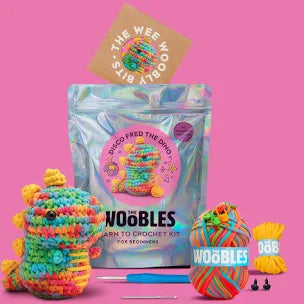 The Woobles Fred the Rainbow Dinosaur Crochet Kit – DIY Plush Dino