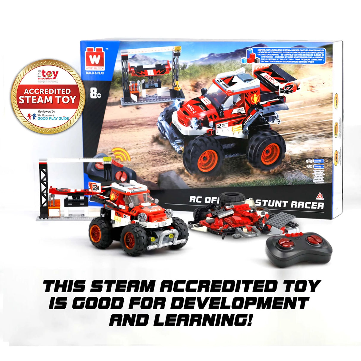 Wise Block Stunt Racer | Buildable Remote Control Car