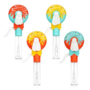 Donut Bubble Fan Bubble Blower Toy - Assorted Colors