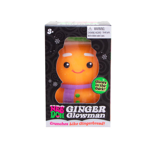 NeeDoh Ginger Glowman – Glow-in-the-Dark Holiday Squishy