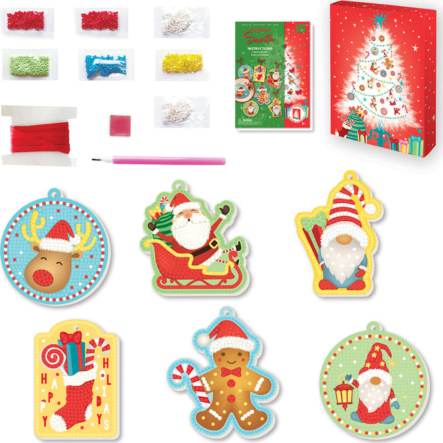 Totally Santa Diamond Art Ornaments & Gift Tags