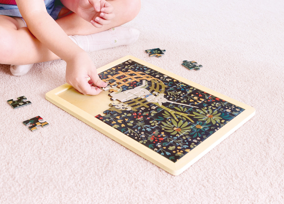 Unicorn in a Garden Puzzle