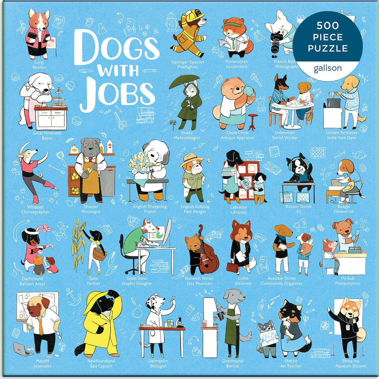 Dogs With Jobs 500 Piece Puzzle