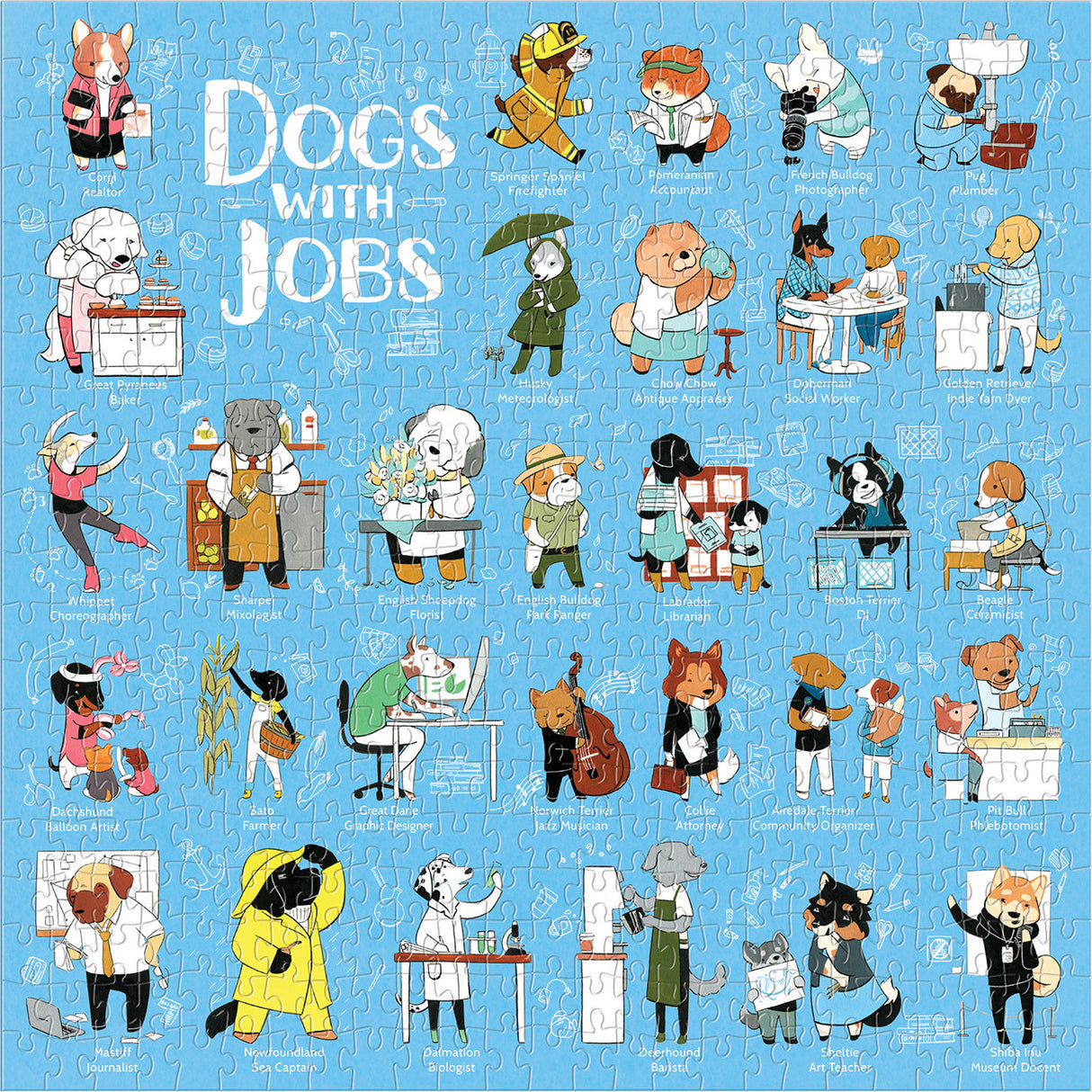 Dogs With Jobs 500 Piece Puzzle