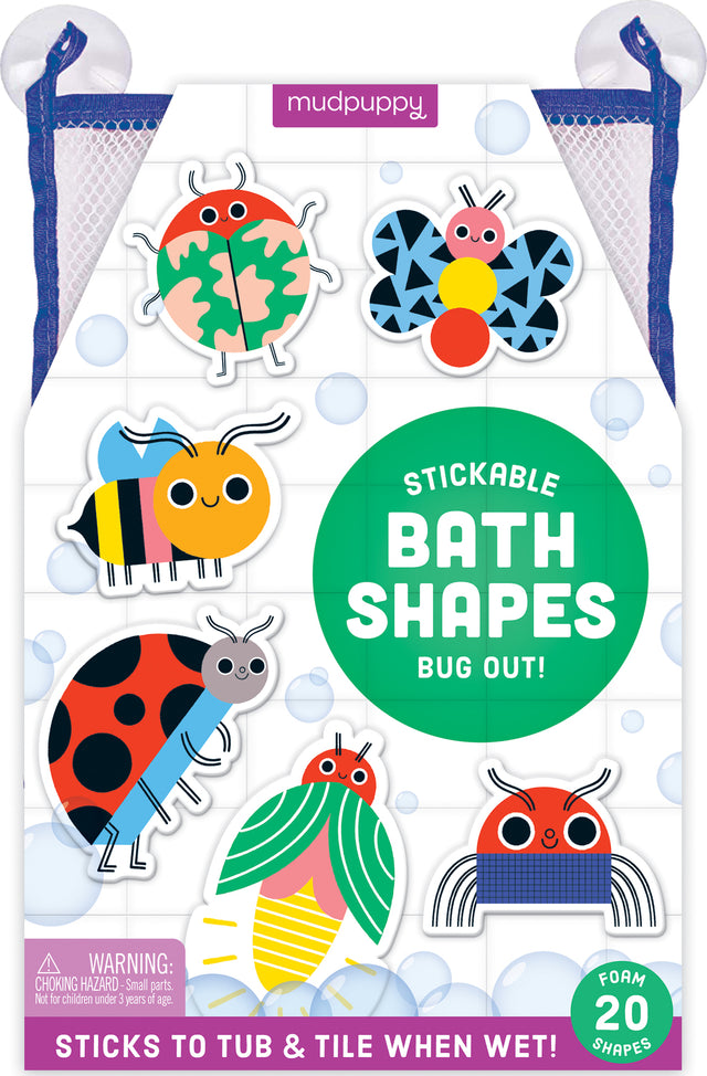 Bug Out! Stickable Foam Bath Shapes