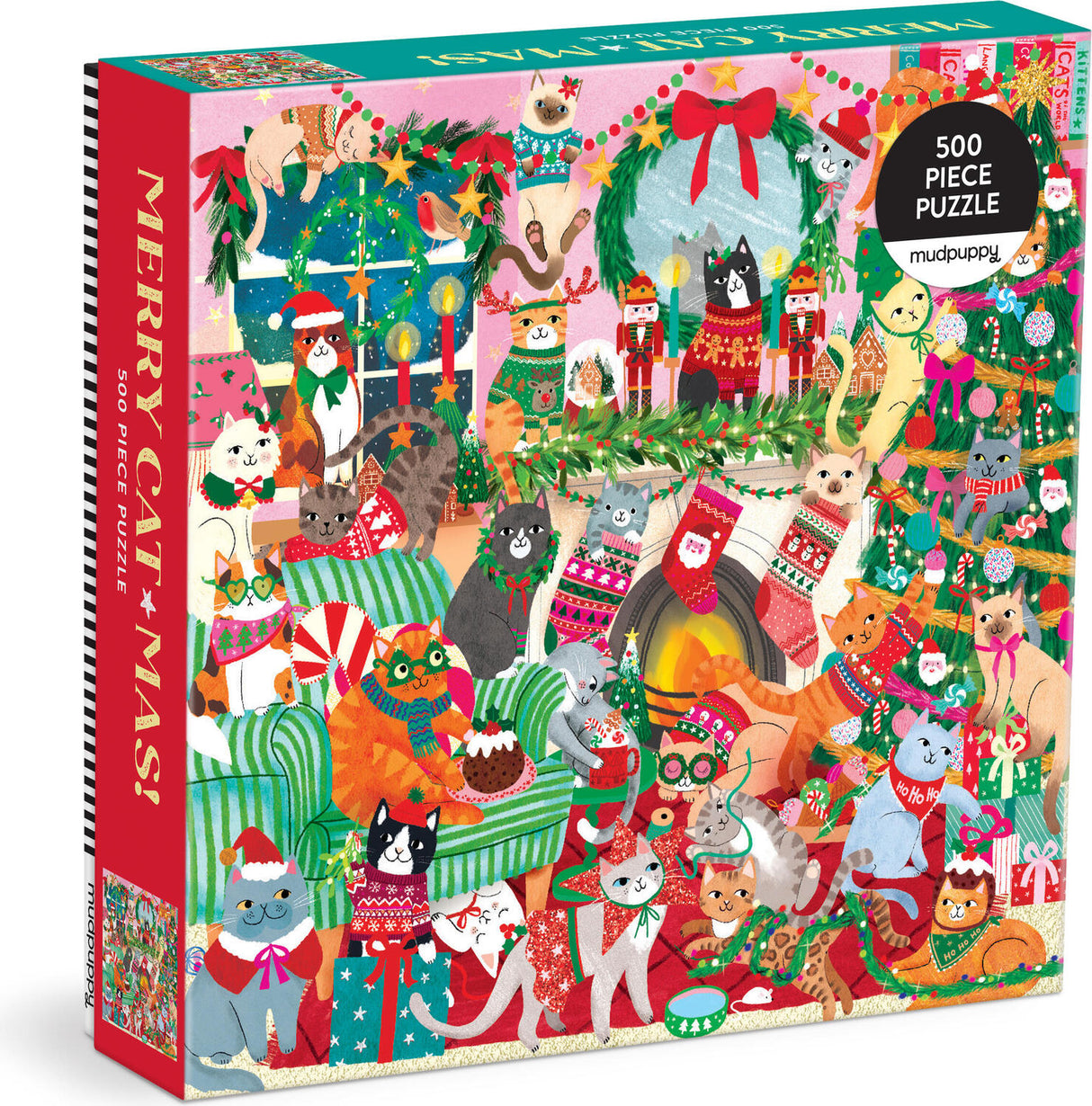 Merry Catmas! 500 Piece Family Puzzle