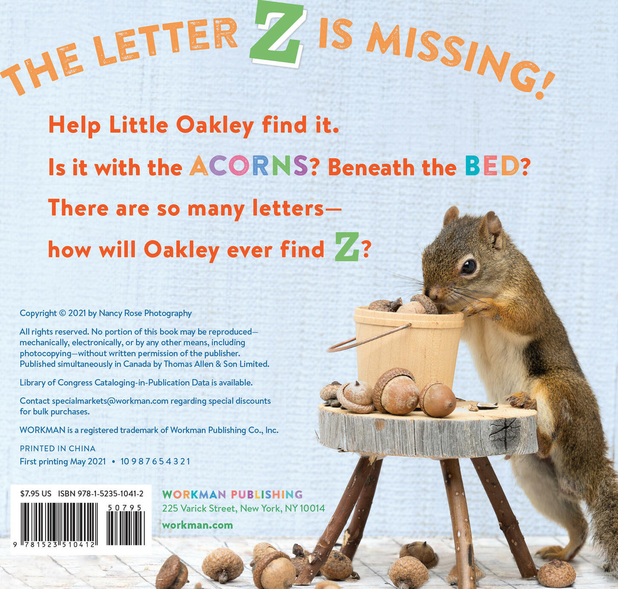Oakley the Squirrel: The Search for Z: A Nutty Alphabet Book