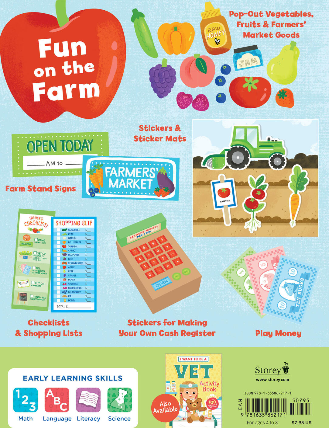 I Want to Be a Farmer Activity Book: 100 Stickers & Pop-Outs