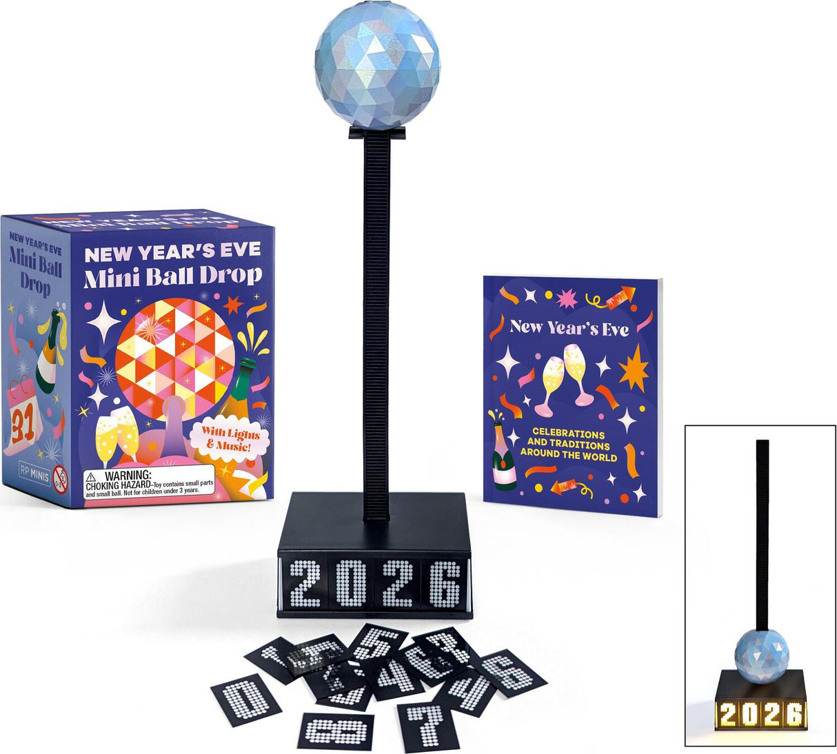 New Year's Eve Mini Ball Drop: With Lights & Music!