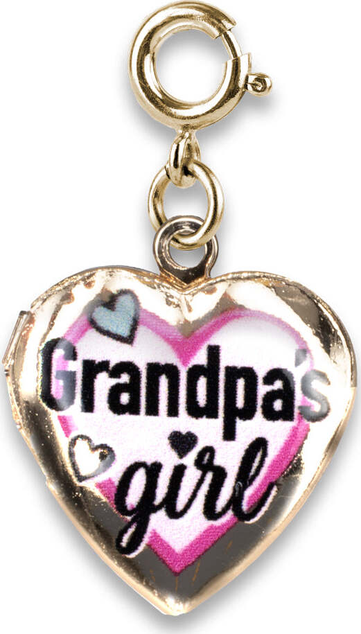 Gold Grandpa Girl's Locket Charm