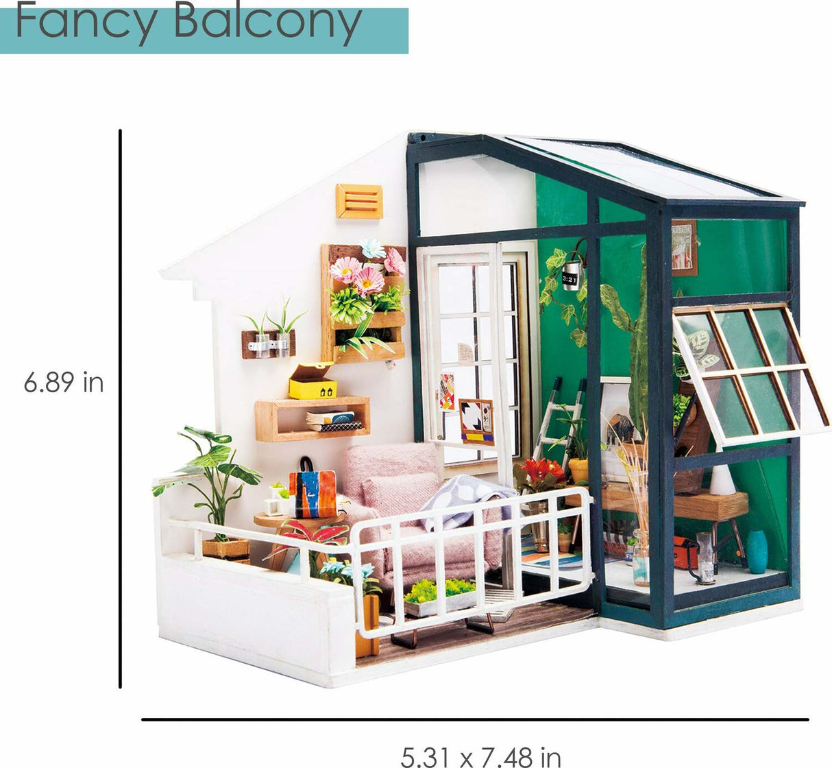 DIY Dollhouse Miniature House Kit - Balcony