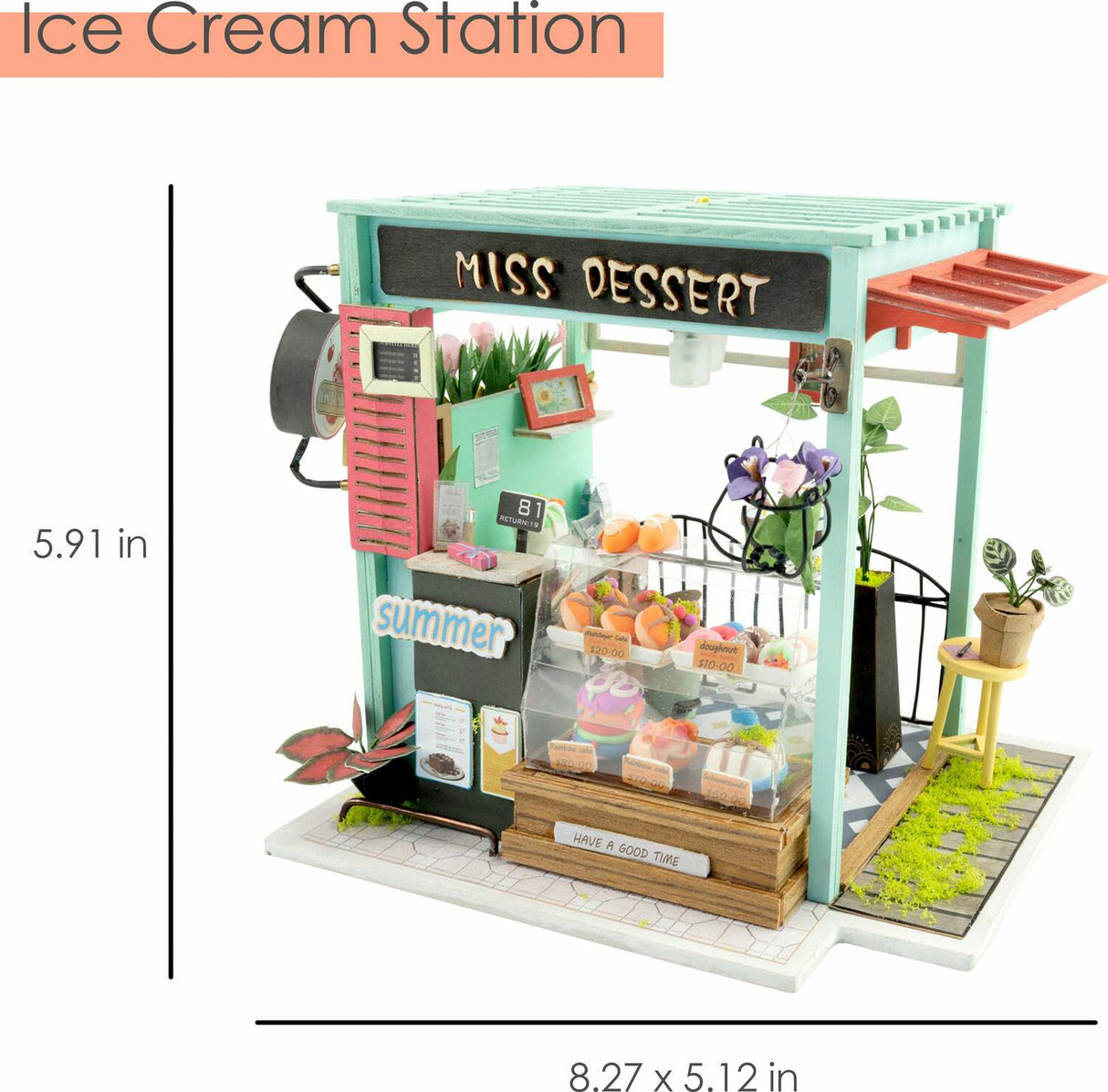 DIY Dollhouse Miniature - Ice Cream Station