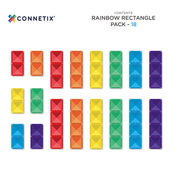 CX Rainbow Rectangle Pack 18pc