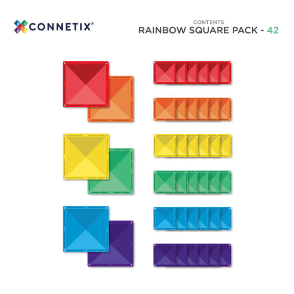 CX Rainbow Square Pack 42pc