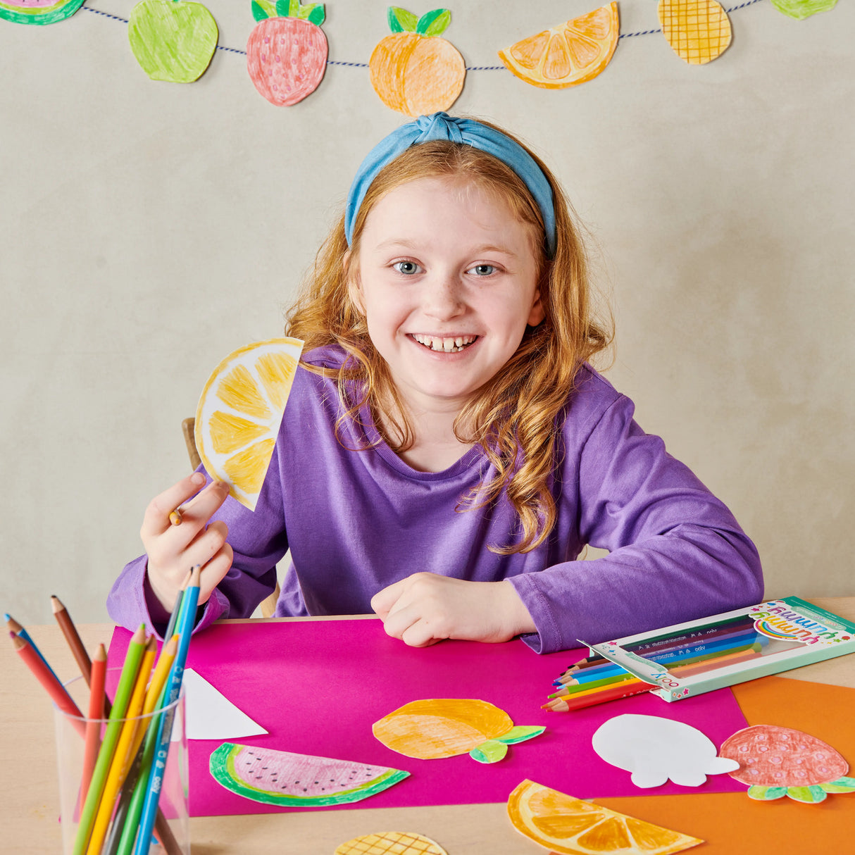 Yummy Yummy Fruit Scented Colored Pencils - Set of 12