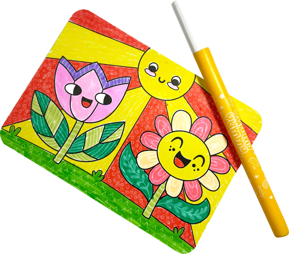 Undercover Art Hidden Pattern Coloring Activity Art Cards - Garden Pals