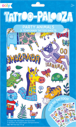 Tattoo-palooza Temporary Tattoos Party Animal
