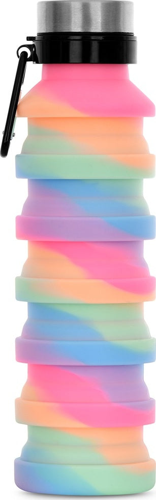 Happy Stripe Collapsible Water Bottle