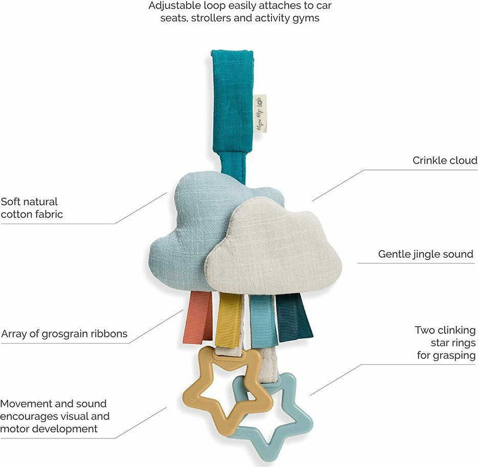 Ritzy Jingle - Attachable Travel Toy (Cloud)