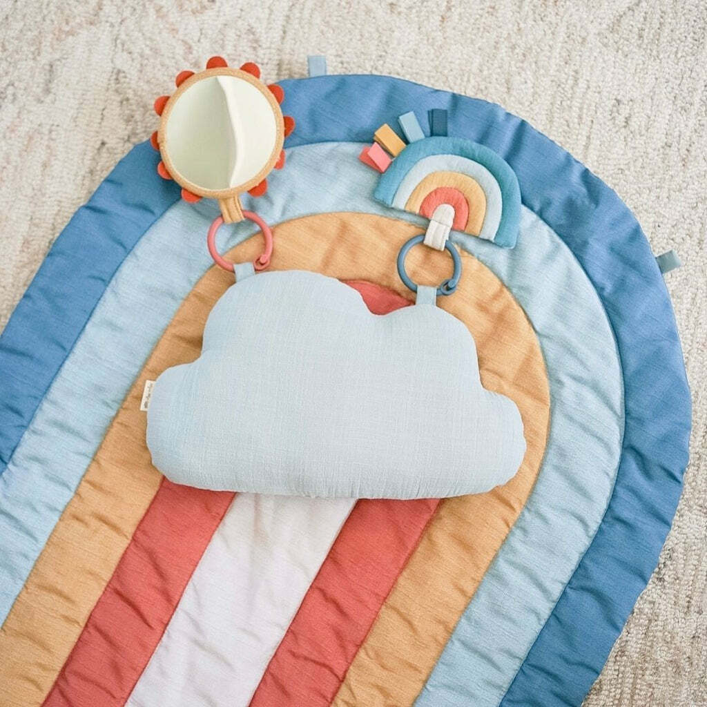 Ritzy Tummy Time - Play Mat with Toys (Rainbow)