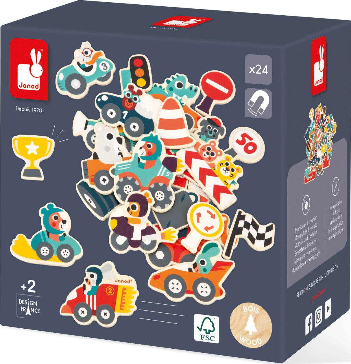 Car Magnets - 24 Pcs