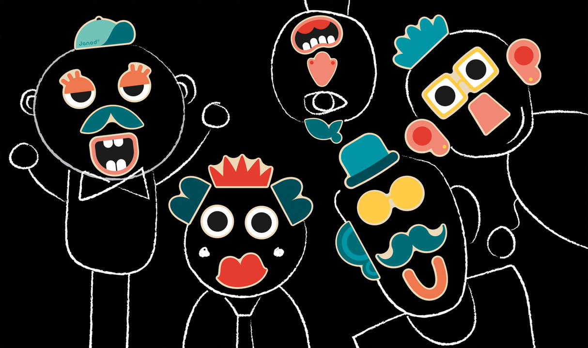 Mix and Match Portrait Magnets - 24 Pcs