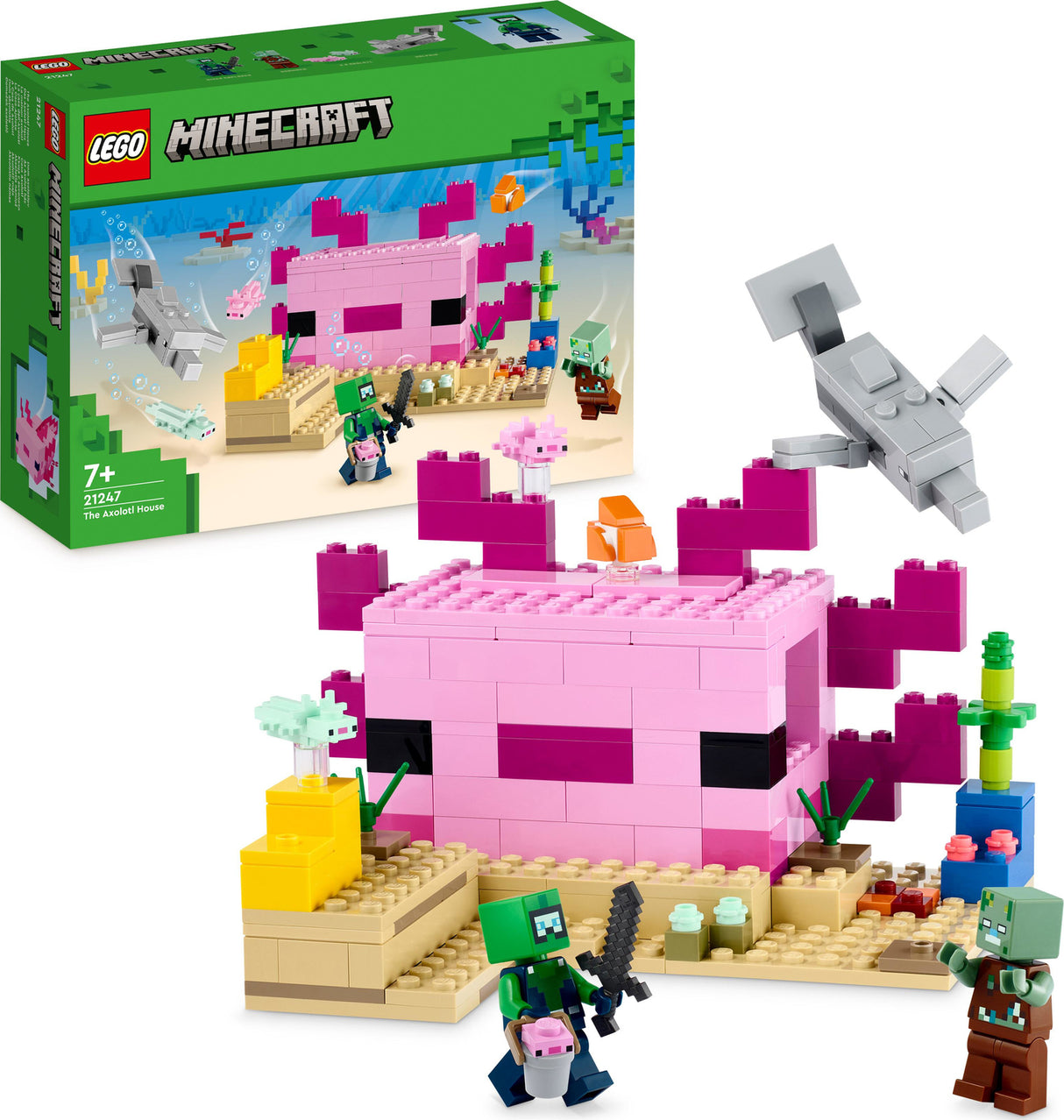 LEGO® Minecraft The Axolotl House Building Toy