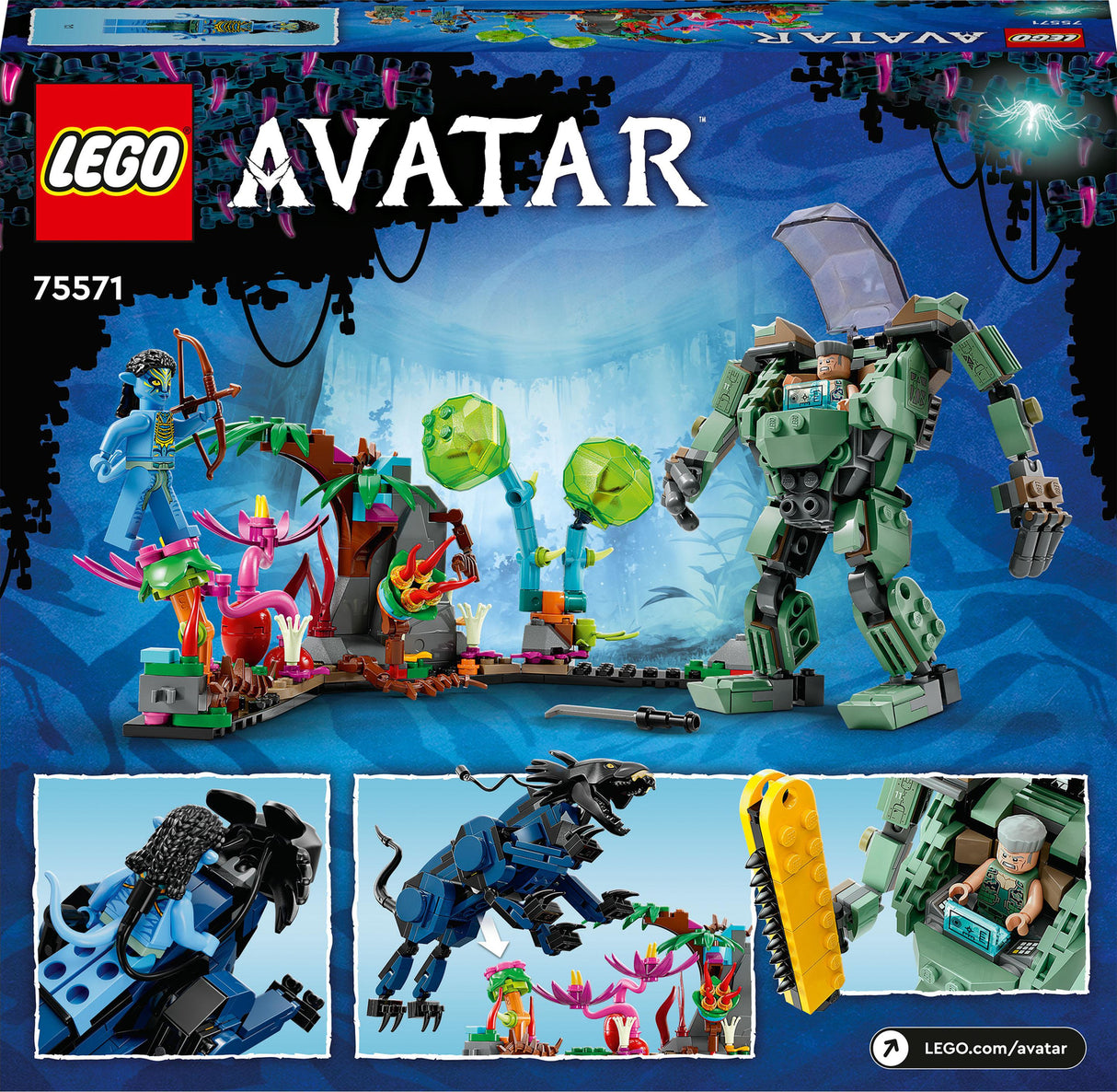 LEGO® Avatar Neytiri & Thanator vs. AMP Suit Quaritch