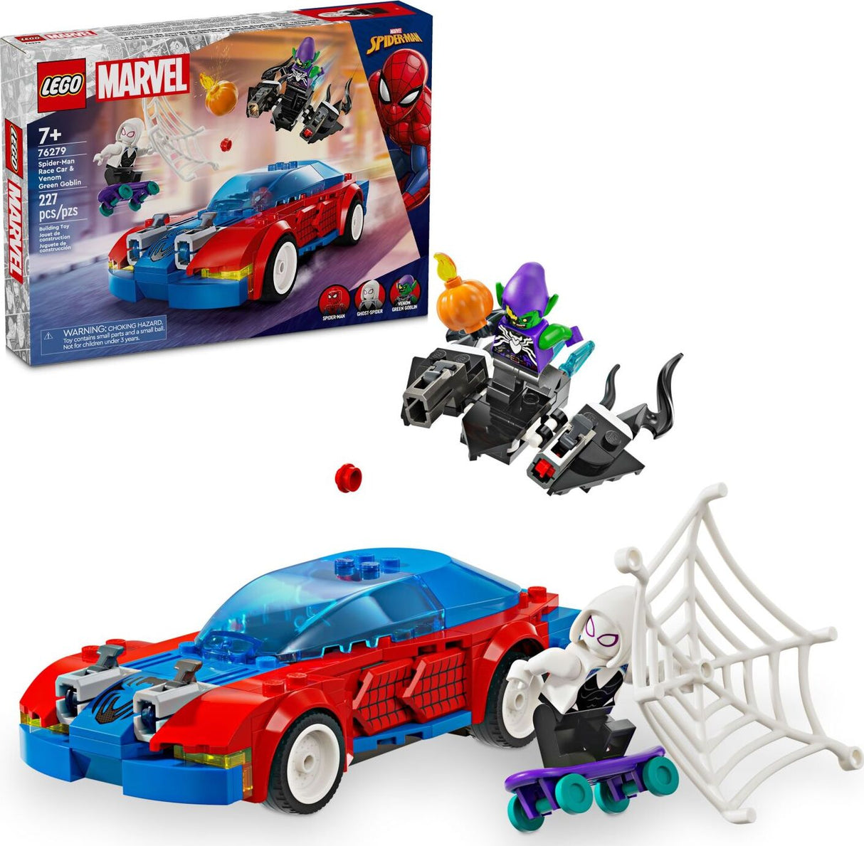 LEGO Super Heroes Marvel: Spider-Man Race Car & Venom Green Goblin