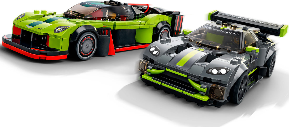 LEGO® Aston Martin Valkyrie AMR Pro and Aston Martin Vantage GT3
