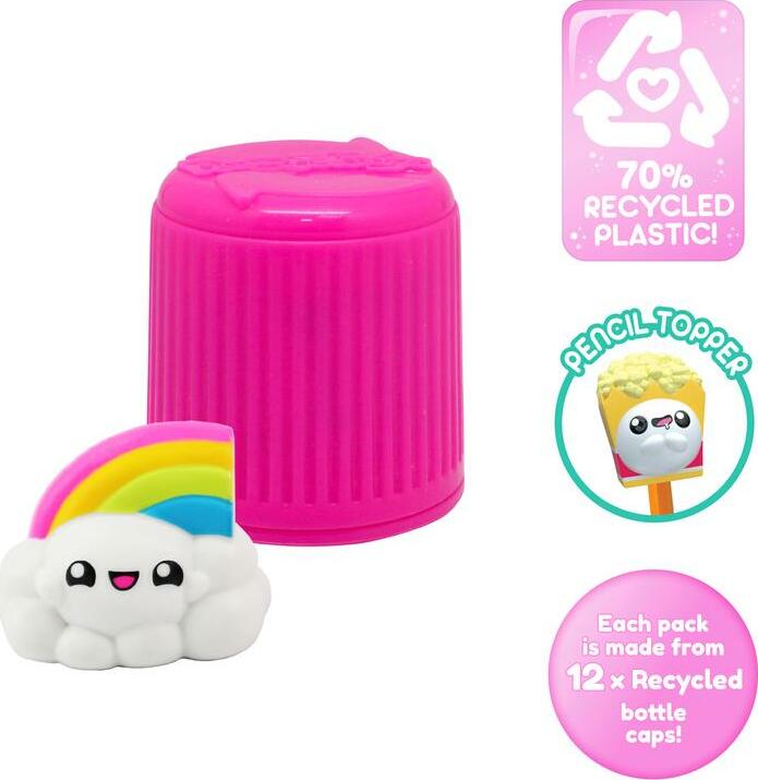 ReCyclings Bottle Cap Mystery Figure Pack (Recycled Pencil Toppers) (assorted)
