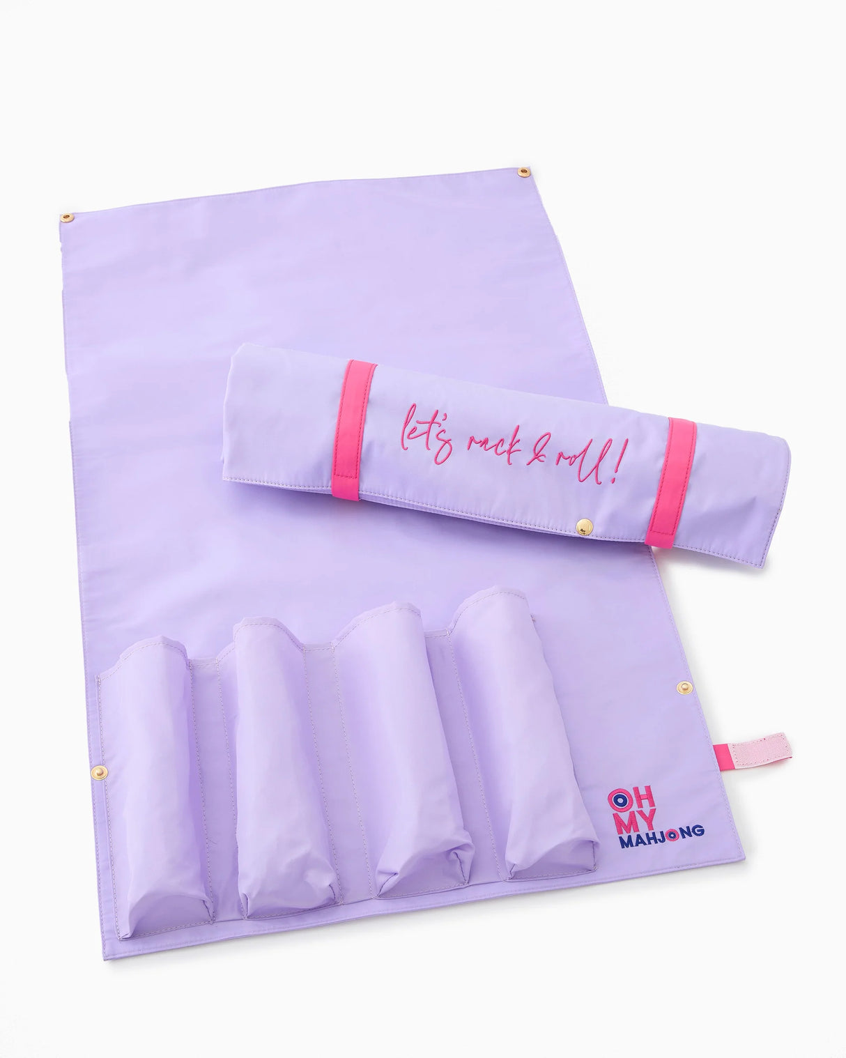 Oh My Mahjong Lilac Let's Rack & Roll Bag