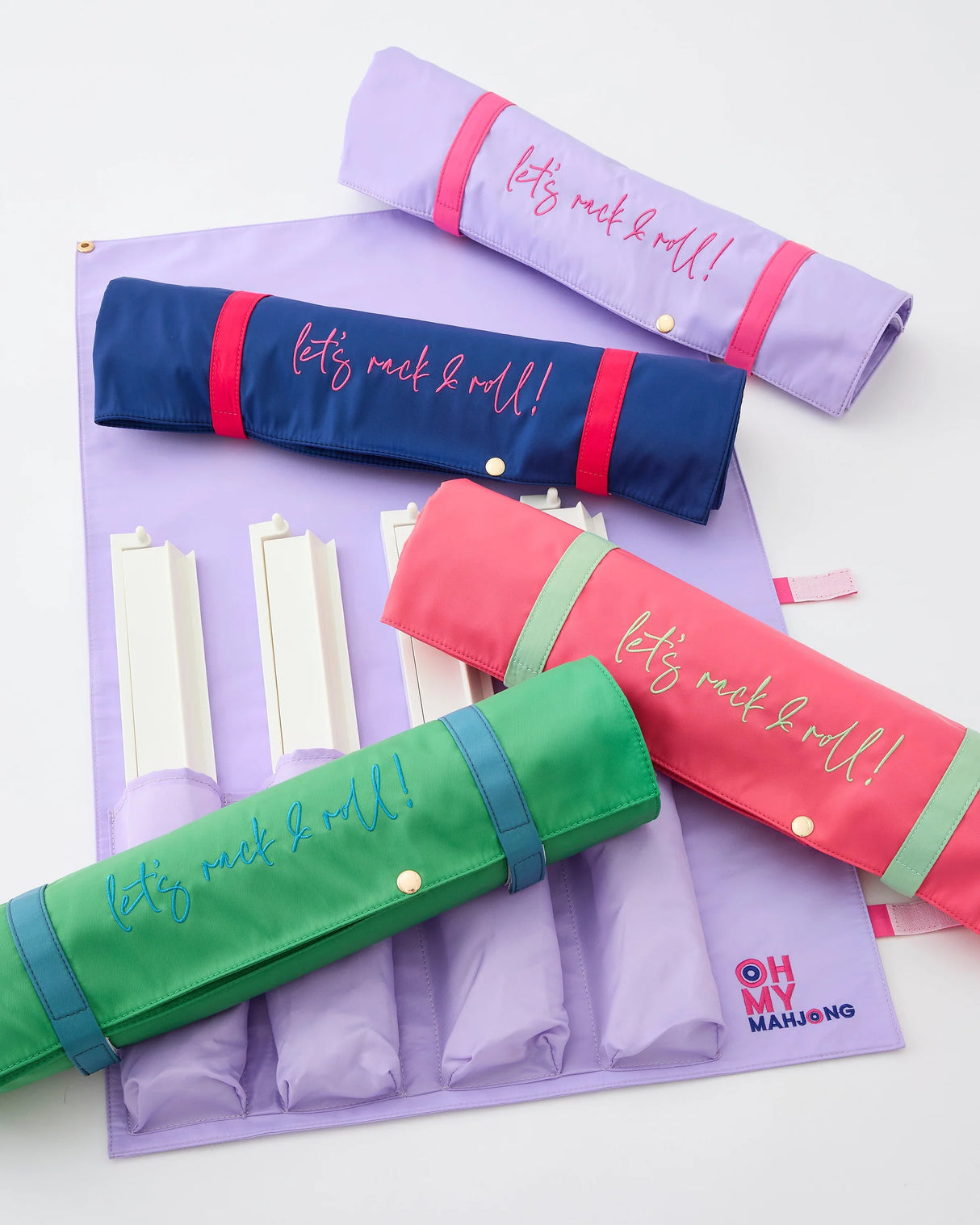 Oh My Mahjong Lilac Let's Rack & Roll Bag