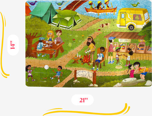 Camping Outdoors 48 Piece Jumbo Puzzle