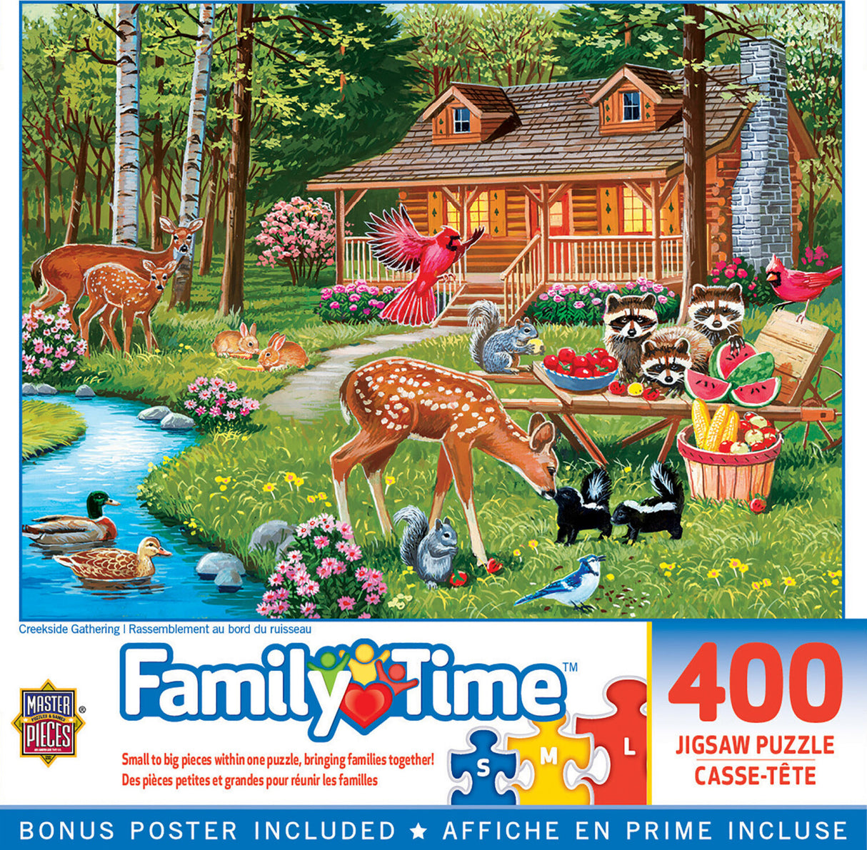 Family Time - Creekside Gathering 400 Piece Puzzle