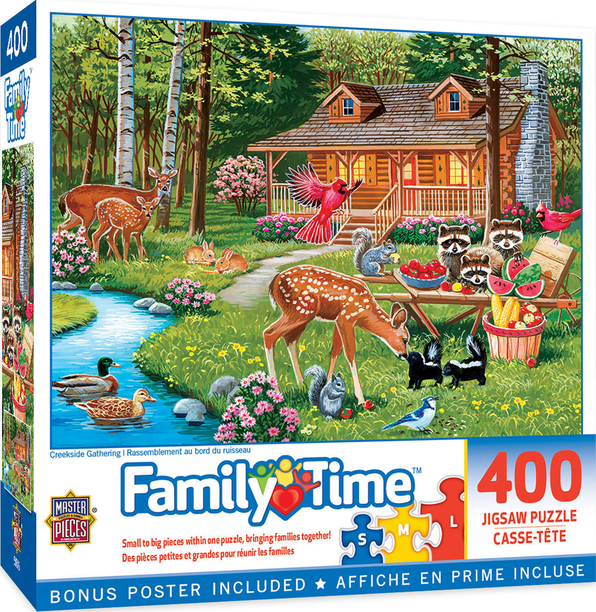 Family Time - Creekside Gathering 400 Piece Puzzle