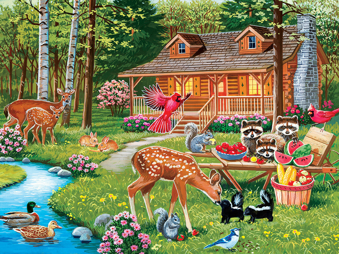 Family Time - Creekside Gathering 400 Piece Puzzle