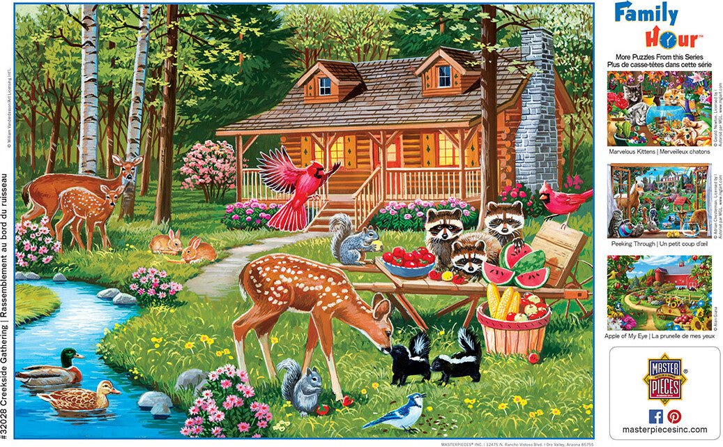 Family Time - Creekside Gathering 400 Piece Puzzle