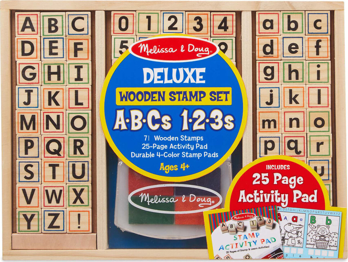 Wooden ABC Activity Stamp Set