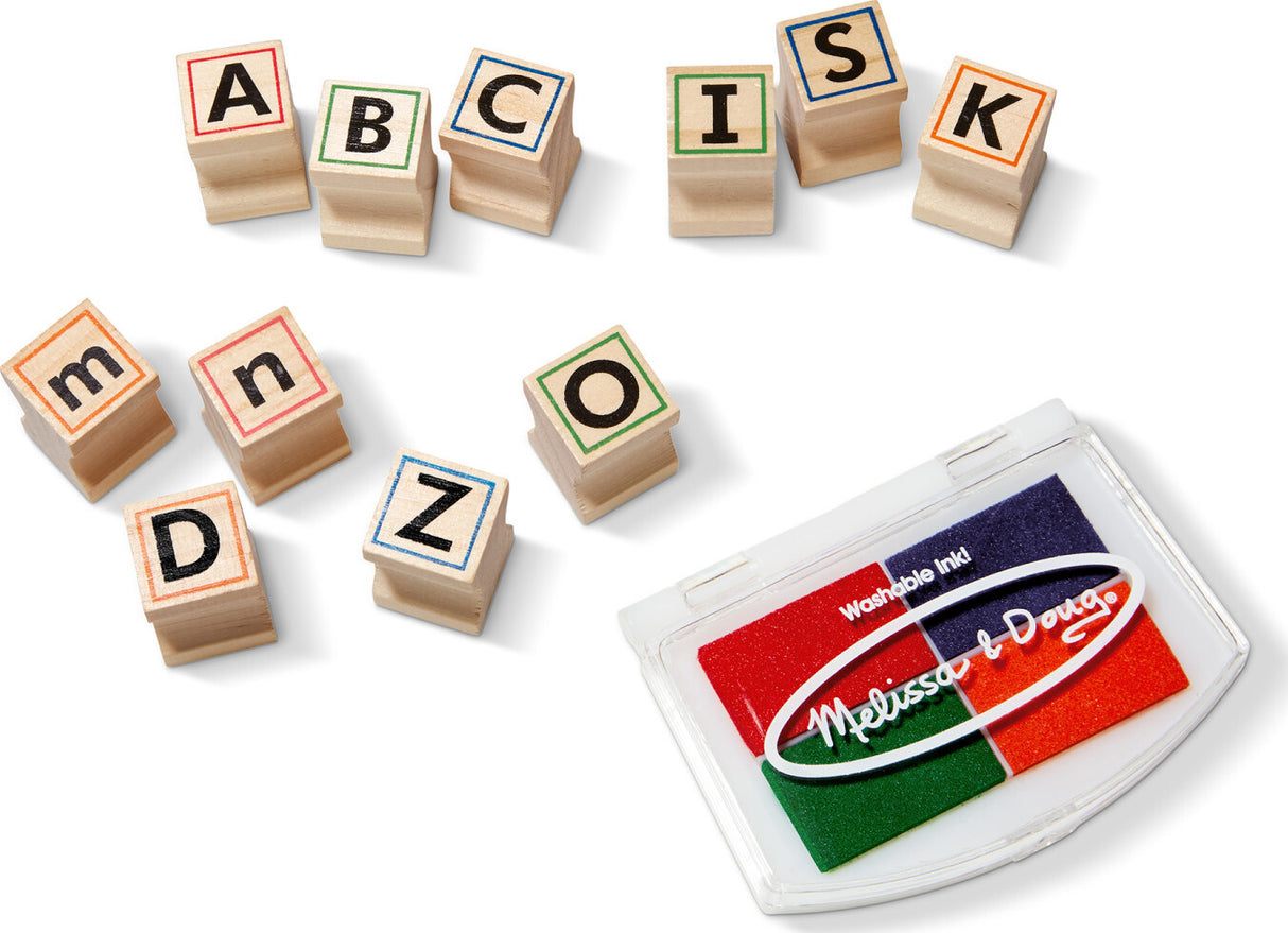 Wooden ABC Activity Stamp Set