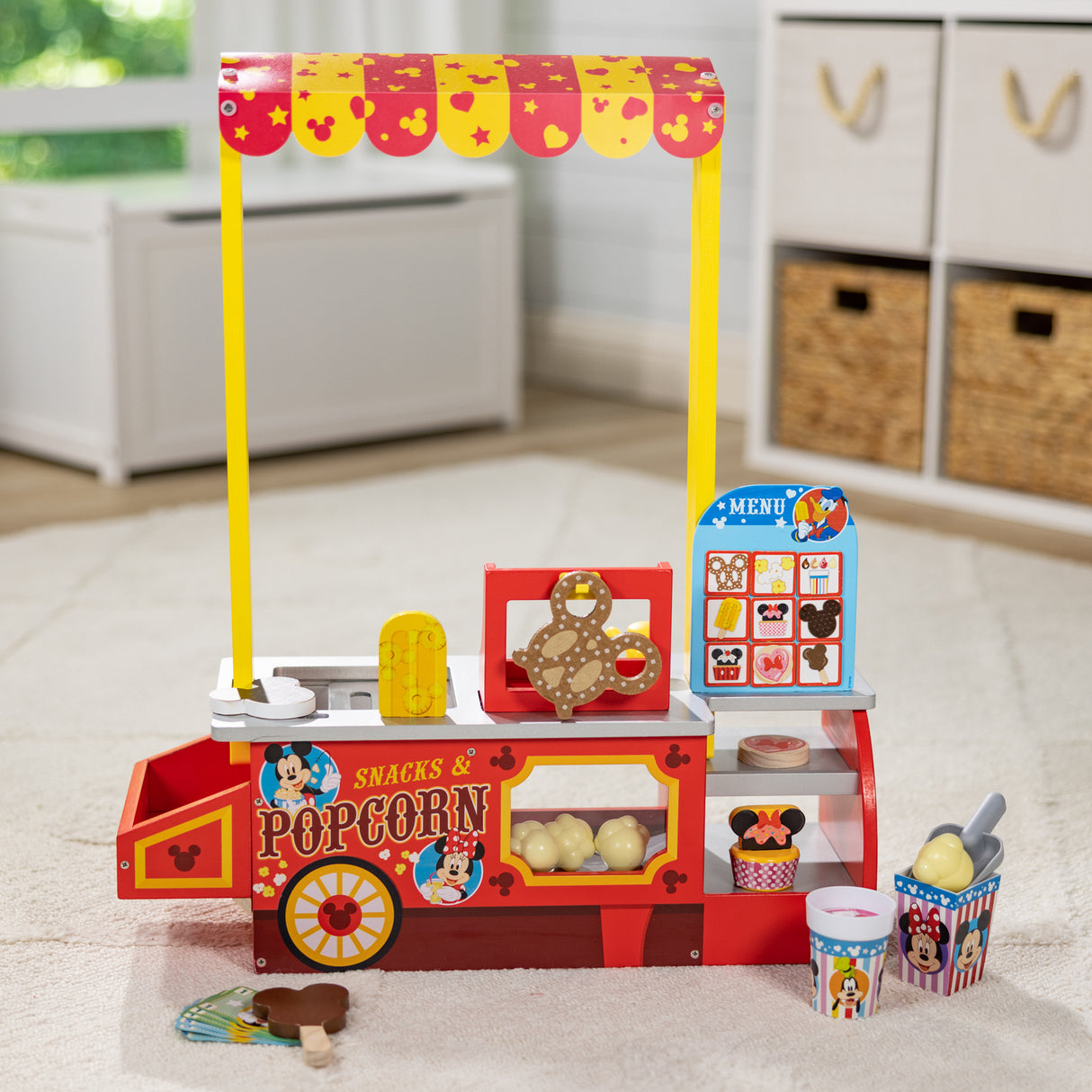 Disney Snacks and Popcorn Wooden Food Counter