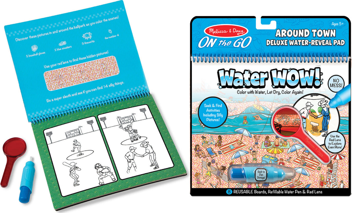 Water Wow! Around Town Deluxe Water-Reveal Pad - On the Go Travel Activity